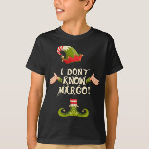 T-shirt Je ne sais pas si la famille des elfes Margo corre
