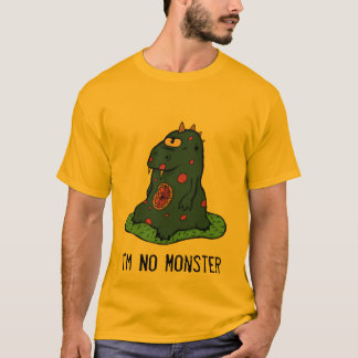 T-shirt Je ne suis aucune version texte du monstre 19