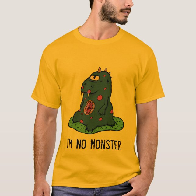 T-shirt Je ne suis aucune version texte du monstre 19 (Devant)
