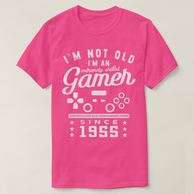 T-shirt Je Ne Suis Pas Ancien Je Suis Un 1955VideogameJeu  (Design devant)