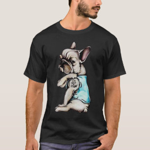 T-shirt Je ne suis pas bouledogue français drôle Frenchi