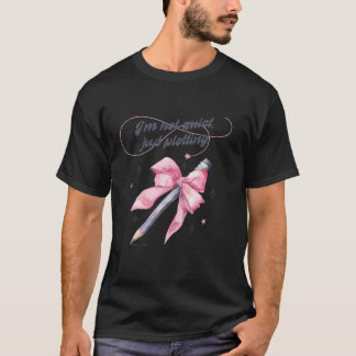 T-shirt Je ne suis pas calme Je ne fais que piller écrivai