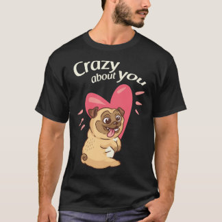 T-shirt Je ne suis pas célibataire, j'ai un pug. Un excell