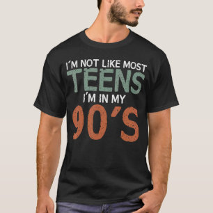 T-shirt Je ne suis pas comme la plupart des Ados Je suis d