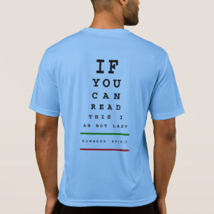 T-shirt Je ne suis pas dernier diagramme d'oeil -