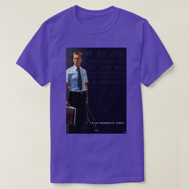 T-shirt Je ne suis pas économiquement viable William DFens (Design devant)