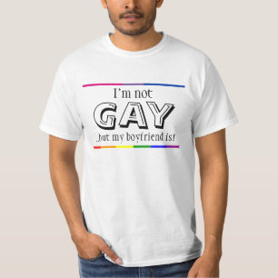 T-shirt Je ne suis pas gai mais mon ami est