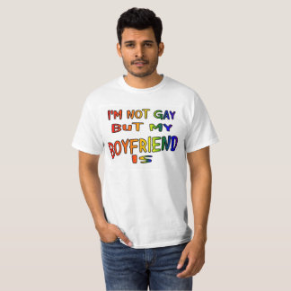 T-shirt Je ne suis pas gai mais mon ami est chemise
