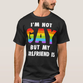 T-shirt Je Ne Suis Pas Gay, Mais Ma Fille Est Lesbienne Pr