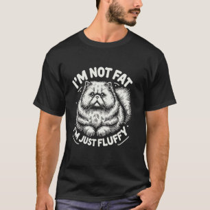 T-shirt Je ne suis pas gros, je suis juste un chat persan