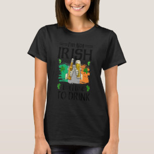 T-shirt Je ne suis pas irlandais mais j'aime boire de la b