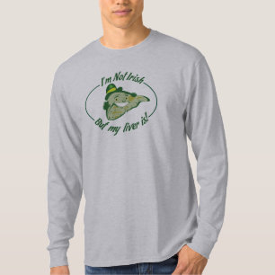 T-shirt Je ne suis pas irlandais, mais mon foie est