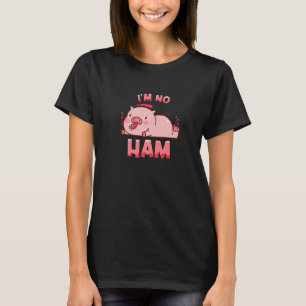 T-shirt Je ne suis pas jambon Végétal Végétarien Plante Dr