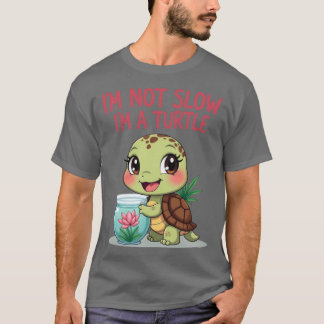 T-shirt Je ne suis pas lent, je suis une tortue Design Mig