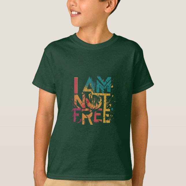 T-shirt Je ne suis pas libre (Devant)