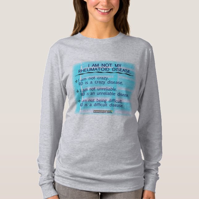 T-shirt Je ne suis pas ma maladie rhumatoïde (Devant)