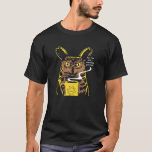 T-shirt Je ne suis pas Matin personne Owl Coffee Mug Homme