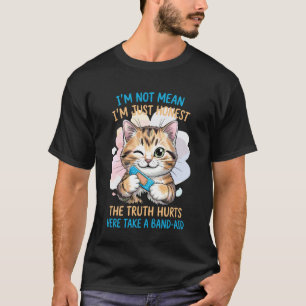 T-shirt Je ne suis pas méchante, juste honnête Mignon chat