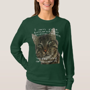 T-shirt Je ne suis pas obligé de te plaire avec mes répons