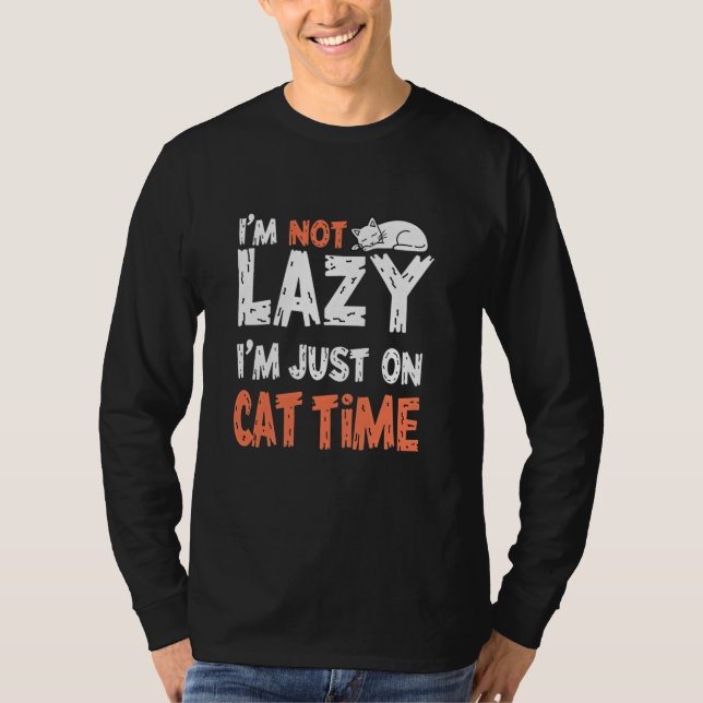 T-shirt je ne suis pas paresseux (Devant)