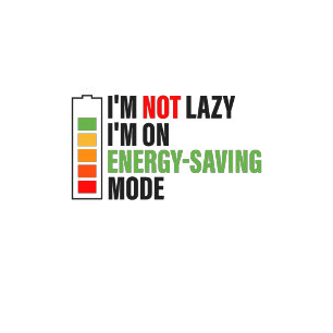 T-shirt Je ne suis pas paresseux