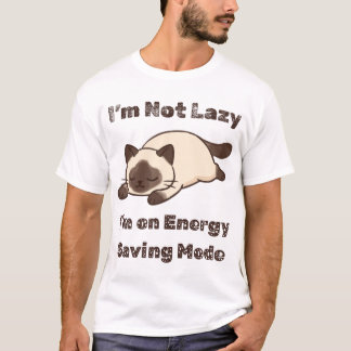 T-shirt Je ne suis pas paresseux, je suis en mode économie