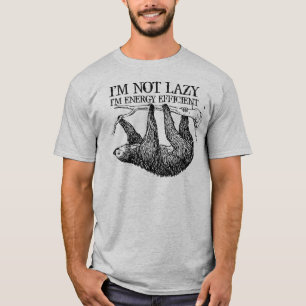 T-shirt Je ne suis pas paresseux Je suis une parodie écon