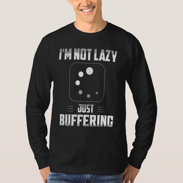 T-shirt Je ne suis pas paresseux, je tamponne simplement l (Devant)