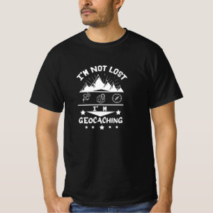 T-shirt Je ne suis pas perdu-je suis géocaching-Geocatchi