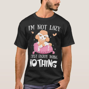 T-shirt Je ne suis pas poodle pâle drôle cadeau cadeau