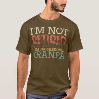 T-shirt Je Ne Suis Pas Retraité Professionnel Grand-Père D