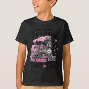 T-shirt Je Ne Suis Pas Toujours Une Épave De Train, Juste 