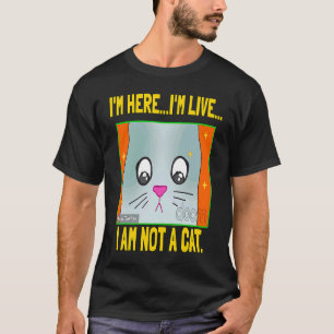 T-shirt Je ne suis pas un chat télétravail viral