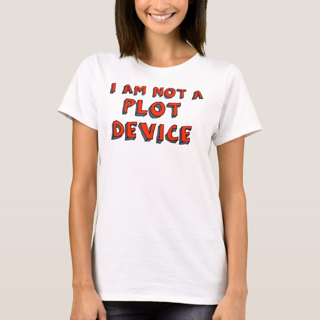 T-shirt "Je ne suis pas un dispositif de complot" (Devant)
