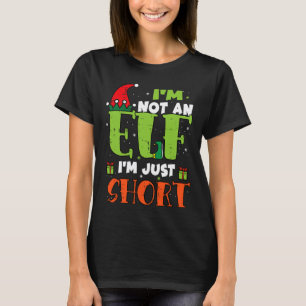 T-shirt Je Ne Suis Pas Un Elfe Juste Court Drôle Noël Homm