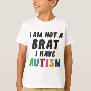 T-shirt Je ne suis pas un gamin, j'ai l'autisme