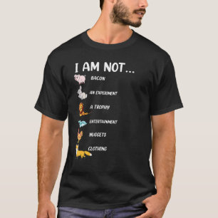 T-shirt Je ne suis pas un lapin porc lion dauphin poulet r