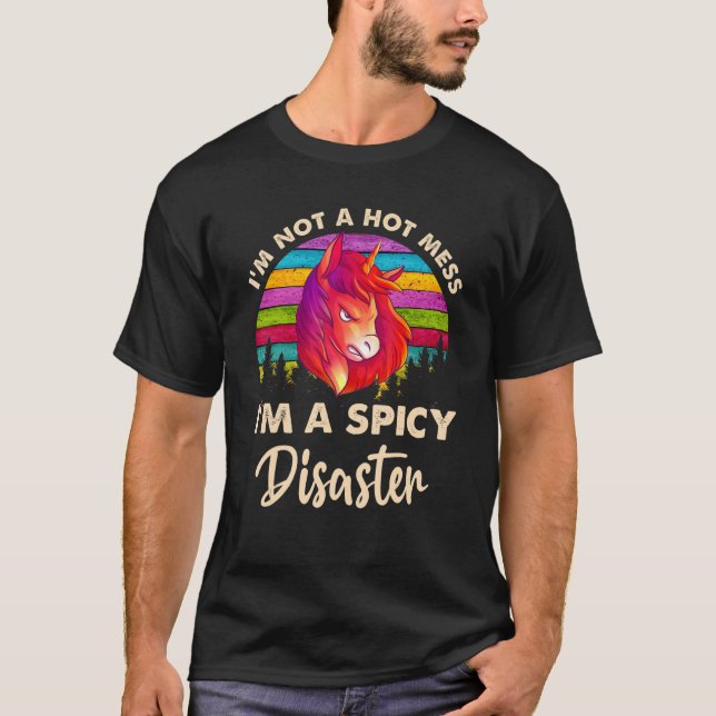 T-shirt Je ne suis pas un Mess Hot Je suis un Cheval de Ca (Devant)