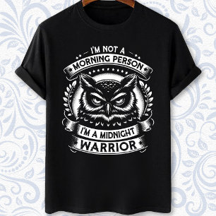 T-shirt Je ne suis pas un oiseau de nuit