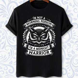 T-shirt Je ne suis pas un oiseau de nuit