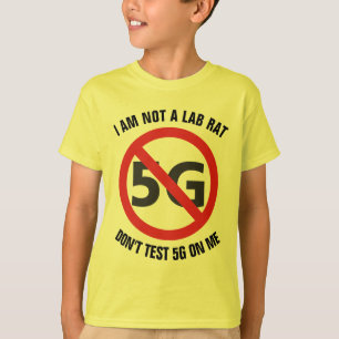 T-shirt Je ne suis pas un rat de laboratoire, n'examine