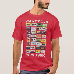T-shirt Je ne suis pas Vieux cassettes Mitapes Je suis Cla
