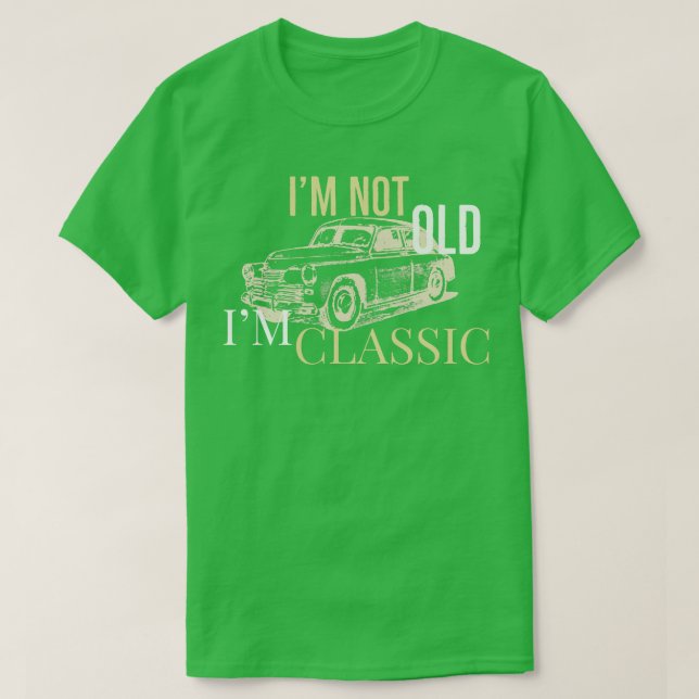 T-shirt Je ne suis pas vieux im classique Moto (Design devant)