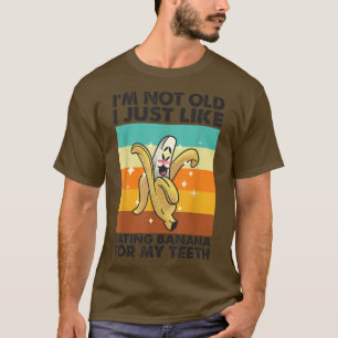 T-shirt Je ne suis pas vieux, j'aime manger de la banane -
