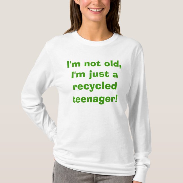 T-shirt Je ne suis pas vieux, je suis juste un adolescent (Devant)