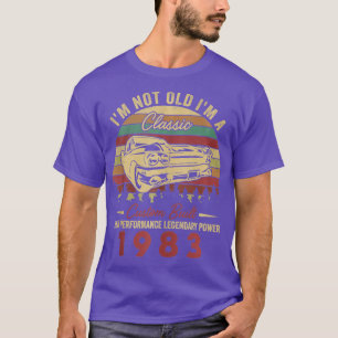 T-shirt Je ne suis pas vieux Je suis un classique né 1983