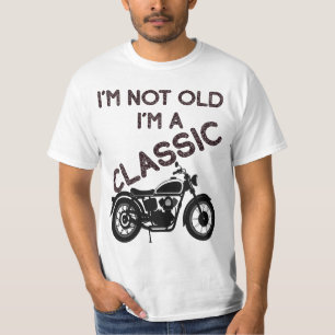 T-shirt Je ne suis pas vieux Je suis une moto classique