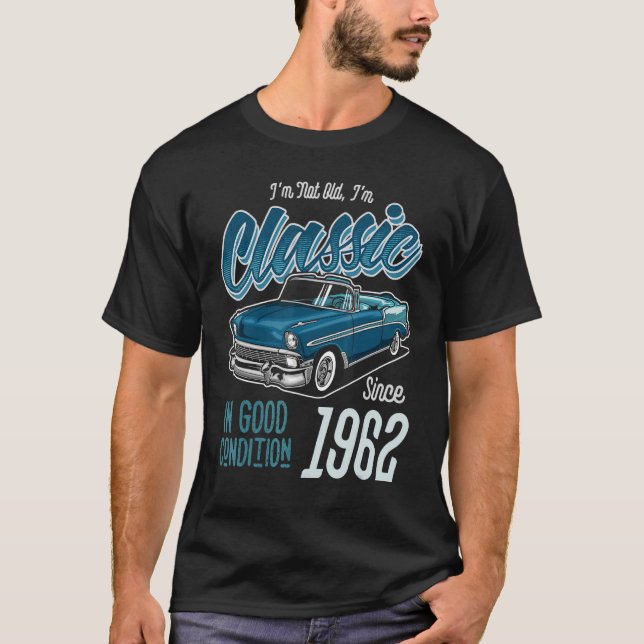 T-shirt Je ne suis pas vieux Je suis Vintage voiture class (Devant)