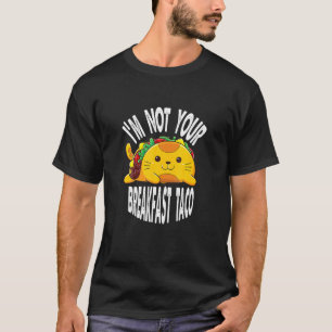 T-shirt Je Ne Suis Pas Votre Petit Déjeuner Aco Cat Aco
