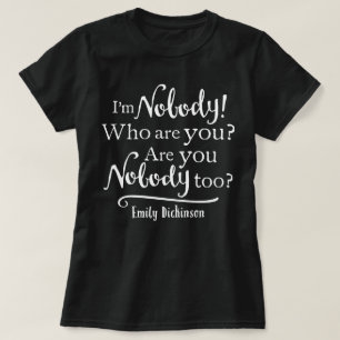 T-shirt Je ne suis personne citée